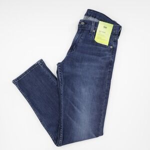 Levi's 502 Men's Flex Tapered Stretch Jeans Dark Blue‎ W29 L32